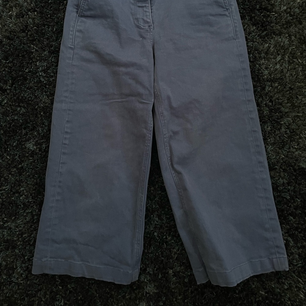 Everlane Wide-Leg Crop Pant in Blue - Picture 2 of 4